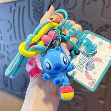 1pc Cute New Lilo & Stitch Stitch Keychain, Cartoon Anime Keyring, Backpack Hanging Decor, Phone Charm, Gift, Fashion Keychain, Key Organizer, Key Hook Accessory - A - View 12