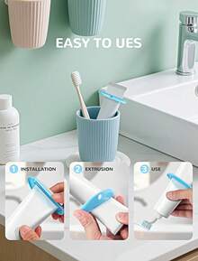 4PCS Toothpaste Squeezer, Colorful Plastic Toothpaste Tube Squeezer Toothpaste Dispenser HangingTube Squeezer Tool, Toothpaste Clip For Bathroom, Suitable For Toothpaste, Cream, Cosmetics - 4pcs Random Color - View 5