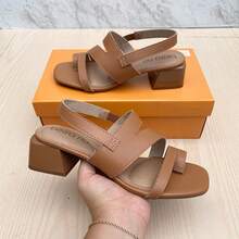Beira Rio Women's Low Heel Sandal - Màu be - Xem 2
