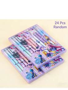 Hasbro 12/24/36/48pcs K-POP Girl Group Theme Erasable Neutral Pens, Durable For Students And Office Writing - Multicolor - View 7