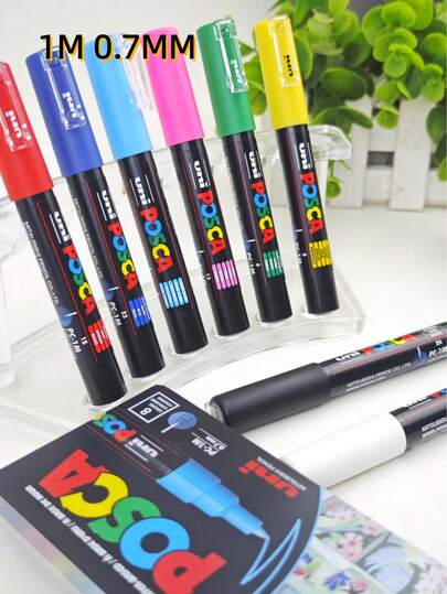 Nuevo paquete UNI de juego de rotuladores de pintura y un solo rotulador acrílico permanente a base de agua de colores 3M para arte de graffiti, útiles escolares