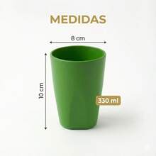 Set Of 30 Colorful Plastic Cups 330ml For Schools, Daycare Centers, And Parties - Citrus Green - View 4
