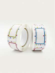 1 Cuộn Hình Dán Viền Sao Trống, Hình Dán Niêm Phong, Nhãn Dán Tự Dính, Đồ Dùng Sổ Lưu Niệm, Văn Phòng Phẩm, Hình Dán Vui Nhộn - nhãn dán - Xem 7