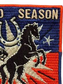 1 chiếc huy hiệu chân dung theo mùa bằng vải denim, hình thêu cao bồi miền Tây Texas, hình in nhiệt. - Nhiều màu - Xem 5