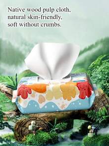 80张装可冲散湿厕纸，浴室用纸巾，纯水湿厕纸，用于清洁 - 多色 - 查看 6