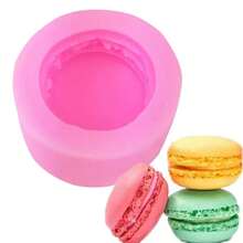 Khuôn silicon tự làm để tạo hình macaron chân thực cho nến thơm, phụ kiện thủ công và trang trí nhà cửa - Làm nến - hồng - Xem 3