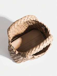 Túi đeo chéo mini cao cấp, túi xách mềm mại thời trang, túi xách nữ đan thủ công hình giỏ mới. - Nhiều màu - Xem 9