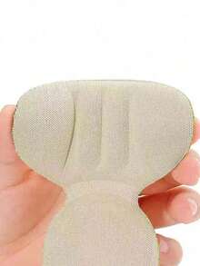 QKC 2pcs Soft Silicone Anti-Slip Heel Grips, Transparent Non-Slip Heel Pads, Suitable For High Heels, Flats, Sandals And Sneakers - Beige - View 3