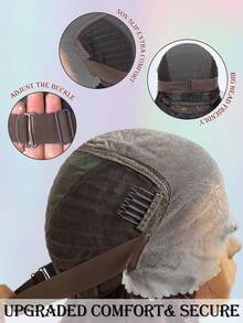 Tóc giả Latisha 13*6 HD Synthetic Lace Front Wigs kiểu xoăn, đã tỉa sẵn, có mái, dành cho nữ, điểm nhấn là tóc con, dài 24 inch. - Nhiều màu - Xem 9