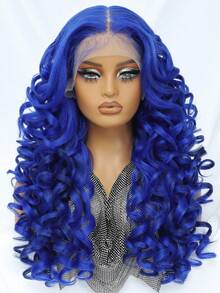 Tóc giả Latisha 13*6 HD Synthetic Lace Front Wigs kiểu xoăn, đã tỉa sẵn, có mái, dành cho nữ, điểm nhấn là tóc con, dài 24 inch. - Nhiều màu - Xem 15