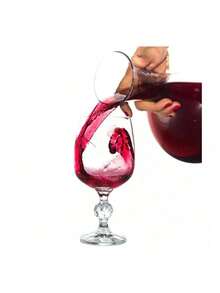 Decanter Vidro para Vinho Reto Transparente  900 ML - Multicolorido - Visão 4