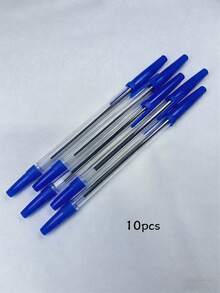 50支装水性笔套装，包含蓝色、黑色和红色，1.0毫米笔尖，防晕染墨水，书写流畅，适合学生使用。 - 凝膠筆 - 查看 10