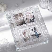 Transparent Crystal Ripple Photo Album, A5 Loose-Leaf 4-Slot 3-Inch Card Collector's Notebook, Suitable For Card Collection, Idol Photocards, Calendar Making, Photo Album Making - A5 - View 10