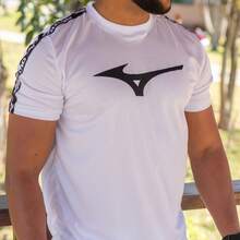 Conjunto Dry-Fit Camisa + Short Dryfit Masculino Academia e Treino Camisa Musculação Short Corrida Fitness - Branco - Visão 4