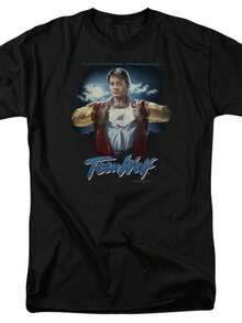 Teen Wolf Poster T Shirt Mens Licensed Movie Tee Scott Howard - Black - View 1