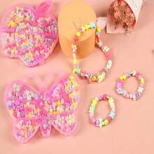 Lecute 700 Pzas Bricolaje Diy Pulseras Collares Bisuteria Charms - Multicolor - Ver 3