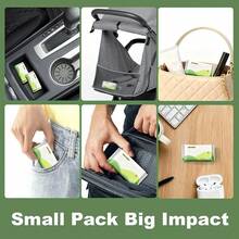 便携式旅行纯水湿巾，清洁湿巾手帕迷你湿巾 - 多色 - 查看 4