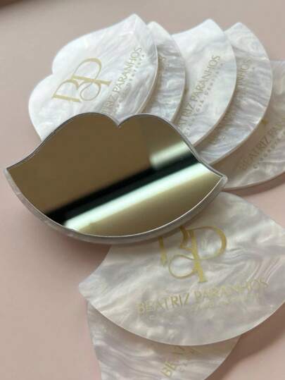 Espelho de bolsa KIT COM 10 formato MINI BOCA SEM CABO personalizado acrilico mimo beleza