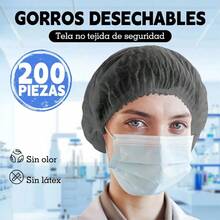 200 peças/pacote Toucas Plissadas Descartáveis - Toucas Plissadas, Toucas Retangulares Extra Grandes para Proteção contra Poeira, Respiráveis, Adequadas para Maquiagem, Microblading de Sobrancelhas, Tatuagem, Toucas de Banho, Toucas de Banho Elásticas, Toucas à Prova d'Água para Salão de Beleza, Toucas para Tratamento de Cabelo, Toucas de Hotel, Múltiplas Opções - Multicolorido - Visão 3