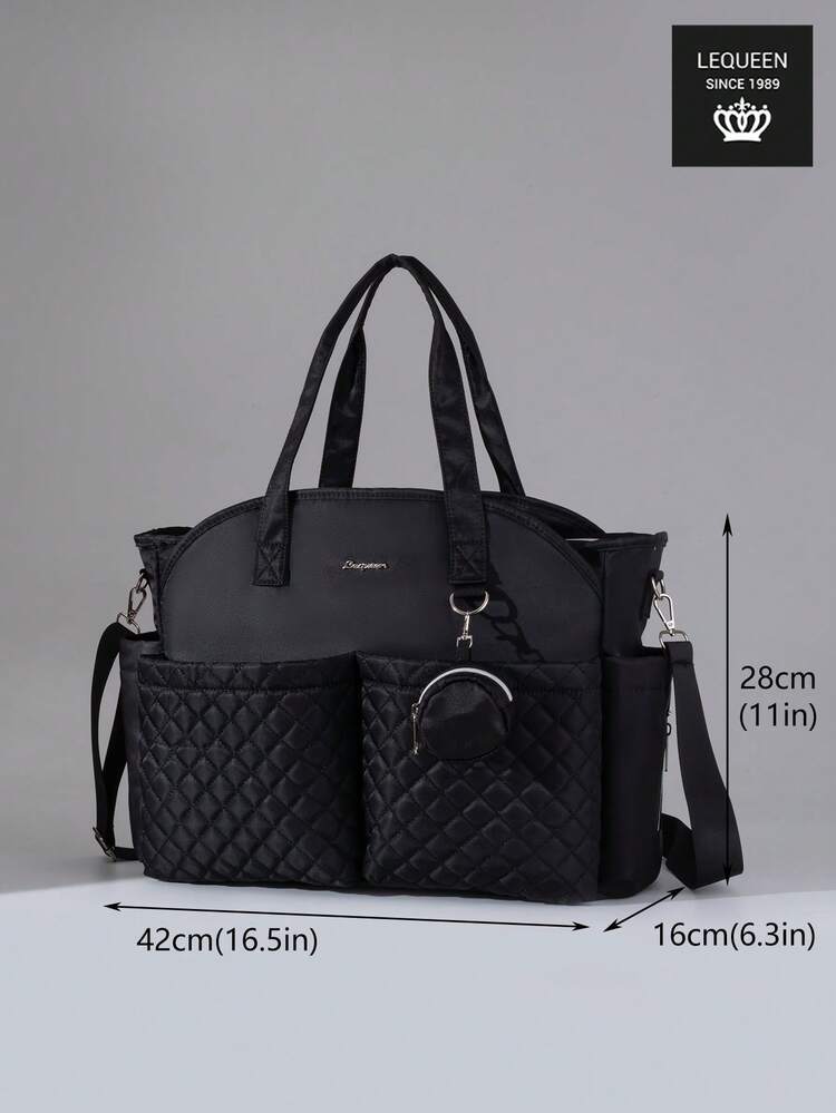 LEQUEEN 牛津布手提包/妈咪包，新款超大容量孕妇住院包，户外旅行休闲收纳斜挎包，多功能妈咪包，适合收纳 - 彩色 - 查看 5