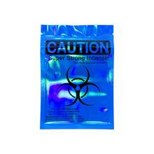 10/20/50/100个装全息可重复密封铝箔袋，防异味拉链包装袋，带图案印刷，适用于小件物品 - 紅色 - 查看 3