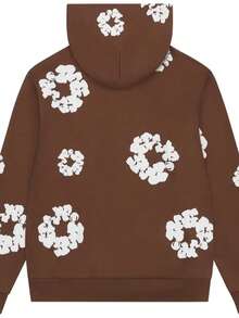 Denim Tears Cotton Wreath Zip Hoodie 'Brown' - Brown - View 2
