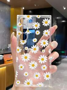 1件經典時尚菊花手機殼 透明軟殼保護套 適用於 Galaxy A04e/12/A13/A14/A34/A50/A52/A53/A54/S21/S22/S23/S24/S25/S25Ultra，此為2D圖案而非3D - 無色 - 查看 5
