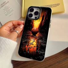Funda para teléfono con diseño de baloncesto y atardecer, compatible con Samsung, Apple, VIVO, OPPO, , Transsion, ,  y Honor. Fabricada en TPU, ofrece protección a prueba de golpes y caídas. Un regalo ideal para familiares y amigos. - CEBADA - Ver 2
