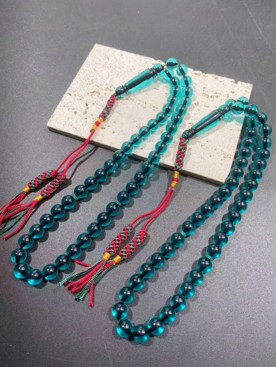 1pc 45pcs 10mm Tassel Islamic Prayer Beads, High Quality Unisex Bracelet, Suitable For Ramadan, Eid Al-Fitr, Daily Wear, Personal Devotion, Gift - Multicolor - View 1