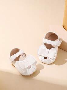 婴儿学步鞋 蝴蝶结透气婴儿学步鞋 - 白色 - 查看 4