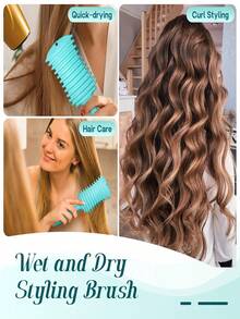 2-In-1 Hair Curler, Suitable For Men And Women, Can Be Used On Wet Or Dry Hair, Anti-Frizz And Volumizing - Multicolor - View 6