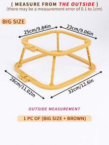 1pc Double-Layer Embroidery Frame Desk-Top DIY Handmade Embroidery Hoop, Made Of High-End ABS Material, Stable Placement, Convenient Embroidery, Groove Design Keeps Fabric Taut And Uniform, Smooth Surface - A - View 20