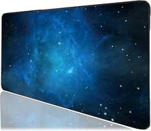 Dolaer Medium Gaming Mouse Pad Mat Extended Professional Medium Size 27.5inX11.8inX0.1in Mouse Keyboard Pad With Stitched Edges, Anti-Slip Rubber Base Huge Desk Pad Mat (Starry Sky Medium) - 鼠標墊 - 查看 1