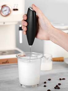 单速电动奶泡器，无线设计，带小型奶泡器盖，可搅拌，适用于咖啡、抹茶、拿铁、卡布奇诺、热巧克力等饮品。[单速电动奶泡器] 手持式电动奶泡器，奶泡器，咖啡奶泡器，带不锈钢搅拌棒的搅拌器，适用于咖啡、抹茶、拿铁、卡布奇诺、热巧克力等饮品。 - 彩色 - 查看 1