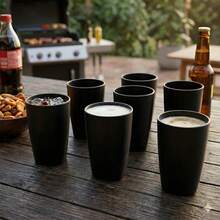 Set Of 30 Colorful Plastic Cups 330ml For Schools, Daycare Centers, And Parties - Black - View 6