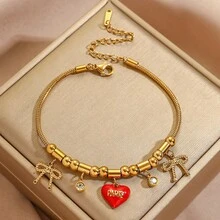 Dây chuyền mạ vàng đính đá Cubic Zirconia nhiều màu sắc - Trang sức sang trọng, thanh lịch cho năm mới, thích hợp cho đám cưới, quà tặng lãng mạn và đeo hàng ngày. - Nhiều màu - Xem 9