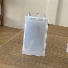 Simple Transparent Card Holder, Desktop Stand, 10 Pages/Book, 2 Slots Per Page, Can Hold 20 Photos, Mushroom Button Design For Easy Access, Suitable For Small Card Storage, Idol Menu Cards, Calendar Making, Photo Album - One Size Fits All - View 8