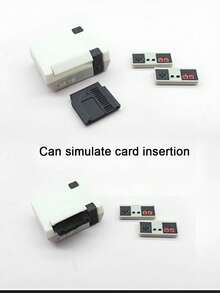 Retro Game Console Model, Miniature Game Console With Joystick, Simulated Cartridge Game, Mini TV Model, Suitable For Doll House Decor Or Office Desk Ornament - Multicolor - View 7