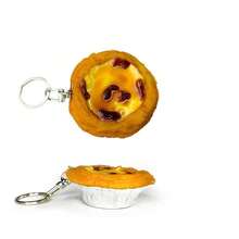 1pc 2026 Bestselling Fishball Keychain, Realistic Hong Kong/Macau Snack Food Charm, Classic Street Food, Perfect Gift, Holiday/Birthday Present, Unique Gift - Multicolor - View 9
