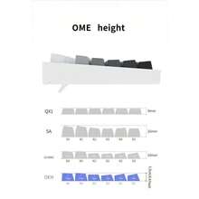 【不透明白色果冻键帽】130+ PBT OEM高度键帽，全DIY定制机械键盘键帽，兼容Cherry/Gateron MX轴，适用于60%、61、64、68、75、84、87、98、104、108键布局 - 查看 5