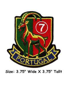 1 miếng vá thêu hình cầu thủ bóng đá huyền thoại Bồ Đào Nha số 7, có thể ủi lên quần áo. - Nhiều màu - Xem 8