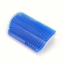 Wall-Mounted Cat Self-Cleaning Grooming Comb | Durable PP Material, Easy-To-Use Adhesive Strip, Convenient Assembly, Space-Saving Design, Ergonomic Pet Grooming Tool For Kittens And Small Dogs | Lightweight, High-Quality Bristles - Multicolor - View 10