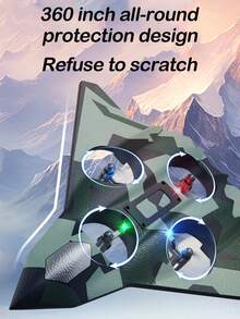 CZ36 Fixed Height Foam Fighter Jet RC Airplane, Crash-Resistant Quadcopter Drone, Birthday Gift - View 5