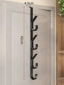 1 قطعة خطاف باب متعدد الوظائف - تصميم مستقيم (فولاذ كربوني)، يمكن استخدامه كرف معاطف أو رف مناشف، مناسب لأبواب الحمامات، يوفر المساحة، مناسب لغرف النوم والحمامات والمرائب وغرف الغسيل والأكواخ والمطابخ والفنادق والأماكن الأخرى. - متعدد الألوان - مشاهدة 15