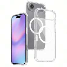 NETONBOX.COM Funda Case Transparente Para iPhone Carga Inalambrica Para Magsafe Protector 2 En 1 Para Celular Compatible Con iPhone Para MagSafe. - transparente - Ver 3