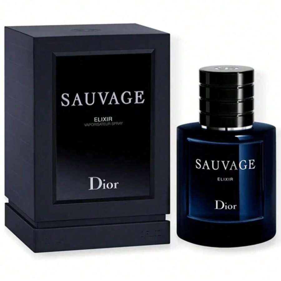 Christian Dior Sauvage Elixir Spray For Men Elixir Perfume Perfumes 3.4 OZ/100 ML Aromatic Boyfriend Husband Father Brother Birthday Graduation Party Travel Camping Outdoors School Campus Trip Festivals Anniversary Office Winter Christmas Special Occasions, Party - 3.4盎司/100毫升 - 查看 1