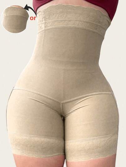 女士高腰塑身短裤，收腹提臀短裤，提臀内裤，紧身腰臀打底裤，日常穿着