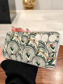 1个装 钱币图案透明软壳手机壳，兼容三星Galaxy A04e/12/A13/A14/A34/A50/A52/A53/A54/S21/S22/S23/S24/S25/S25 Ultra，国际版，非国内版 - 無色 - 查看 3