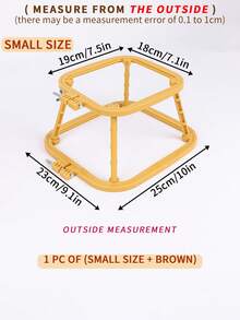 1pc Double-Layer Embroidery Frame Desk-Top DIY Handmade Embroidery Hoop, Made Of High-End ABS Material, Stable Placement, Convenient Embroidery, Groove Design Keeps Fabric Taut And Uniform, Smooth Surface - A - View 23