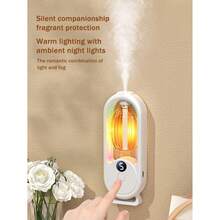 智能自动香薰机空气清新剂卫生间浴室香薰精油分配器加湿器净化喷雾器客厅卫生间除臭精油扩散器USB多模式LED数字显示屏家用壁挂式显示器办公室香氛 - 香薰機 - 查看 11